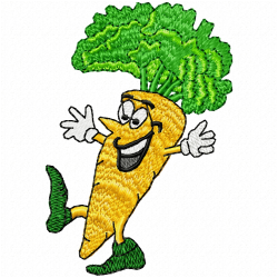 Funny Veggies Embroidery Design 1 Funny Veggies Embroidery Design 1